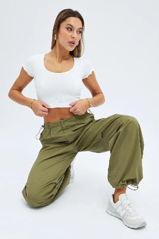 Green Parachute Cargo Pants