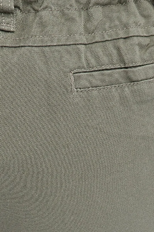 Grey Cargo Pants Low Rise