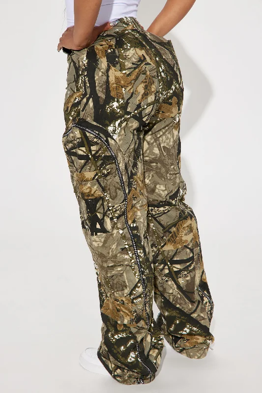 Had You Fooled Tree Camo Pant - Olive/combo