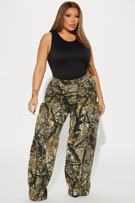 Had You Fooled Tree Camo Pant - Olive/combo