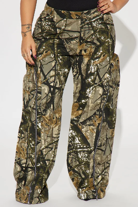 Had You Fooled Tree Camo Pant - Olive/combo