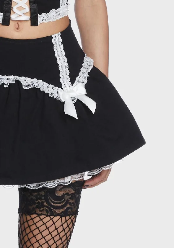 Holy Devious Doll Lace Mini Skirt