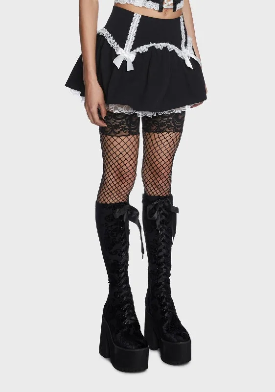 Holy Devious Doll Lace Mini Skirt