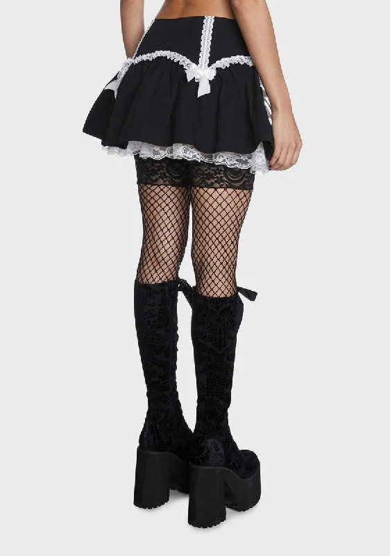 Holy Devious Doll Lace Mini Skirt