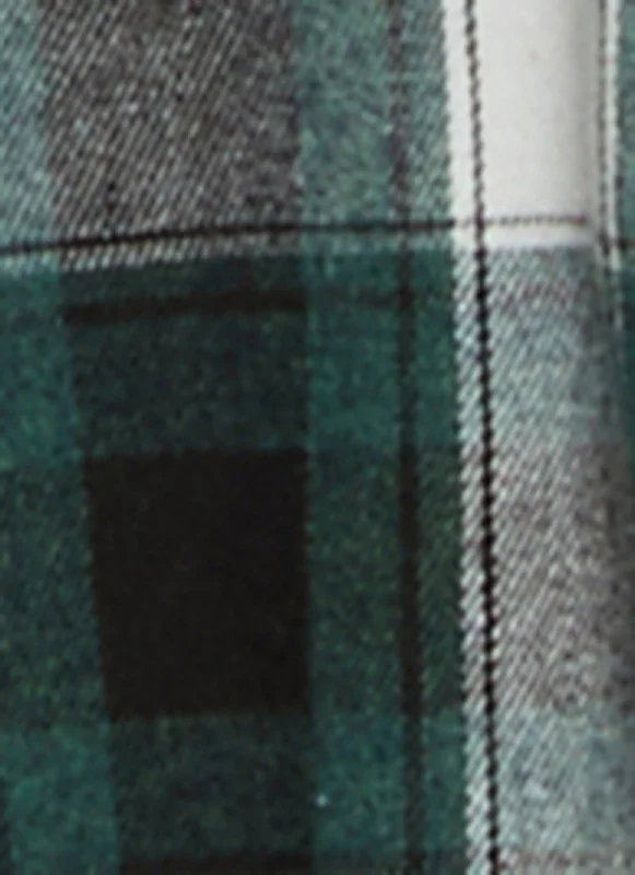 Plaid Button Front Pocket Detail Shacket