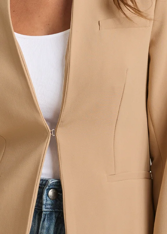 Structured blazer  - Sand