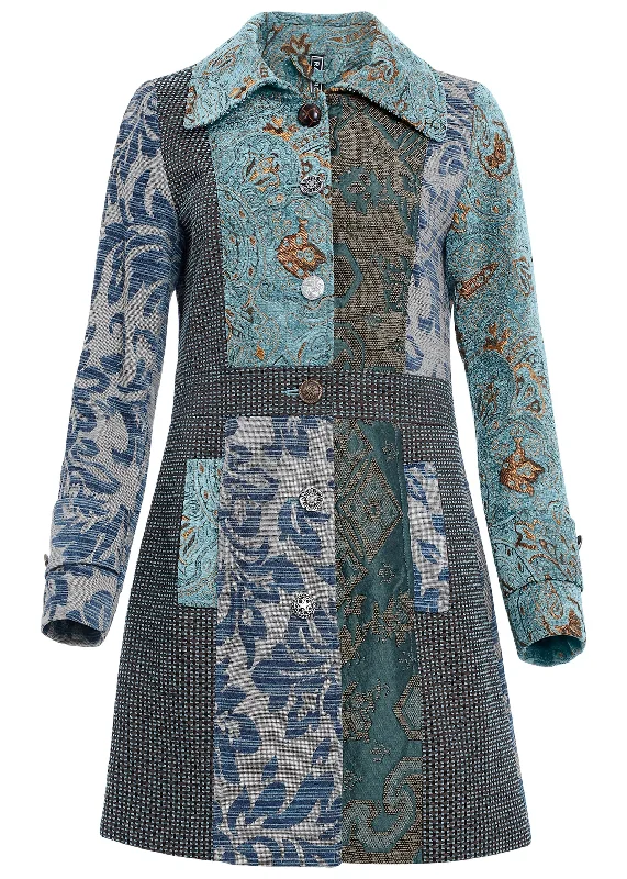 Mixed print coat - Multi