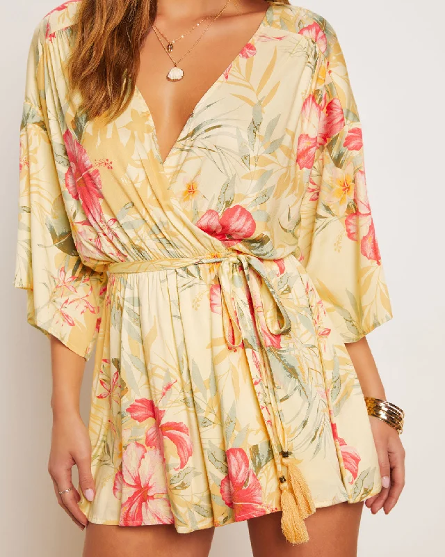 Jaime Tie Waist Kimono Romper