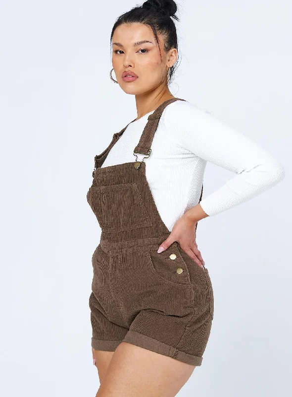 Kacey Overalls Brown