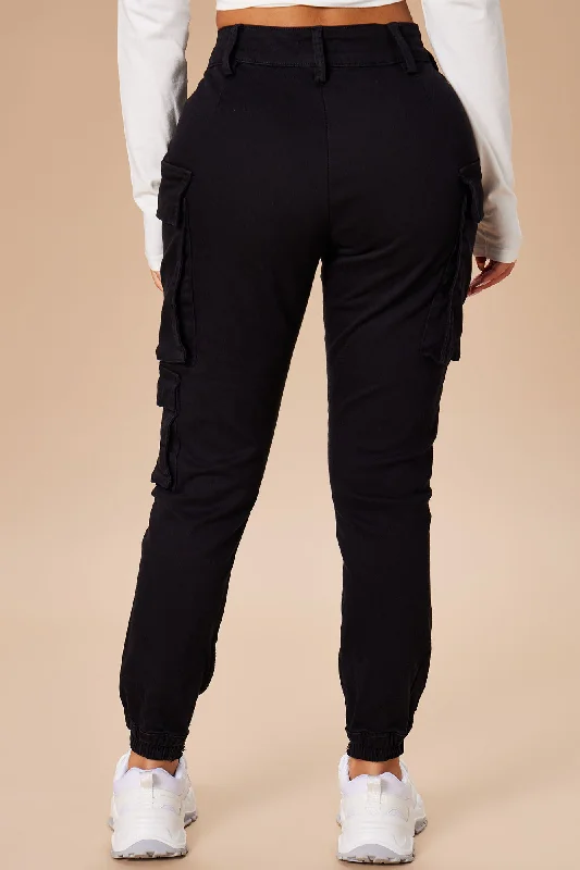 Kalley Cargo Pants - Black