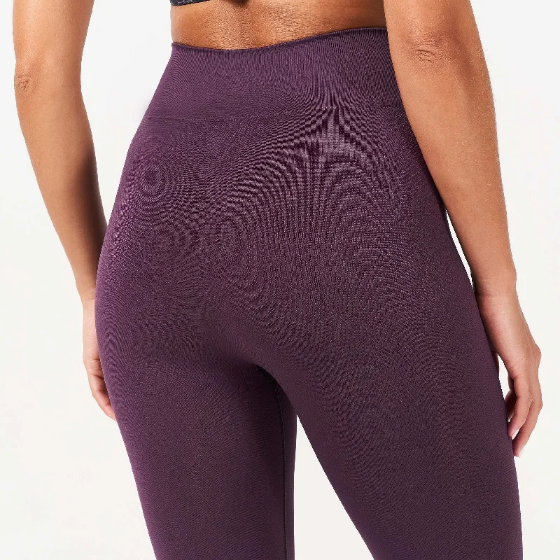 LAB360° Seamless Cuffed Leggings - Plum Perfect