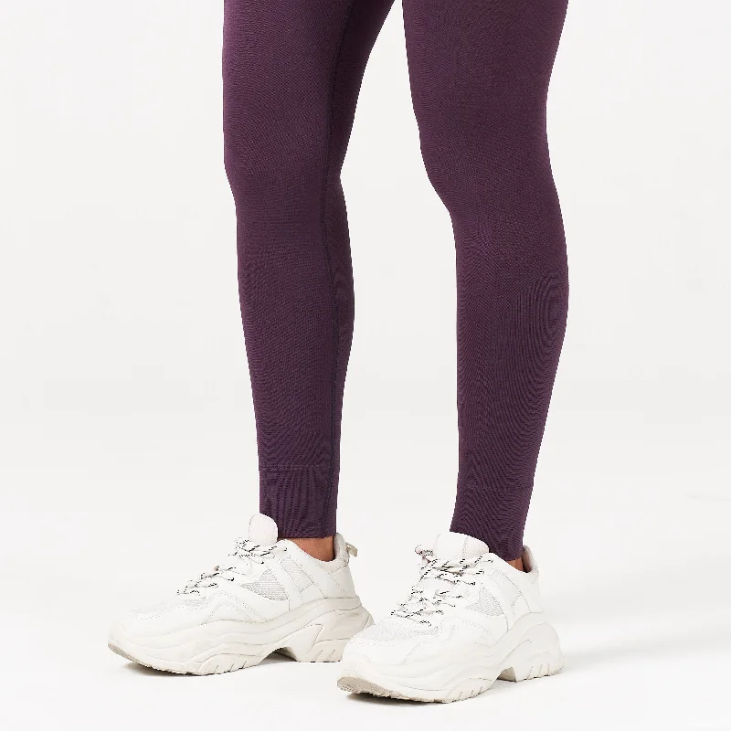 LAB360° Seamless Cuffed Leggings - Plum Perfect