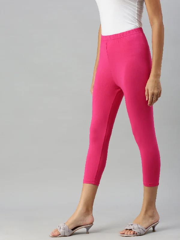 Leggings capri-Rani Pink