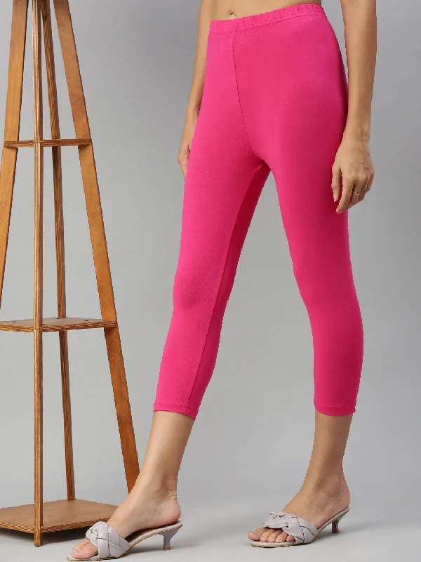 Leggings capri-Rani Pink