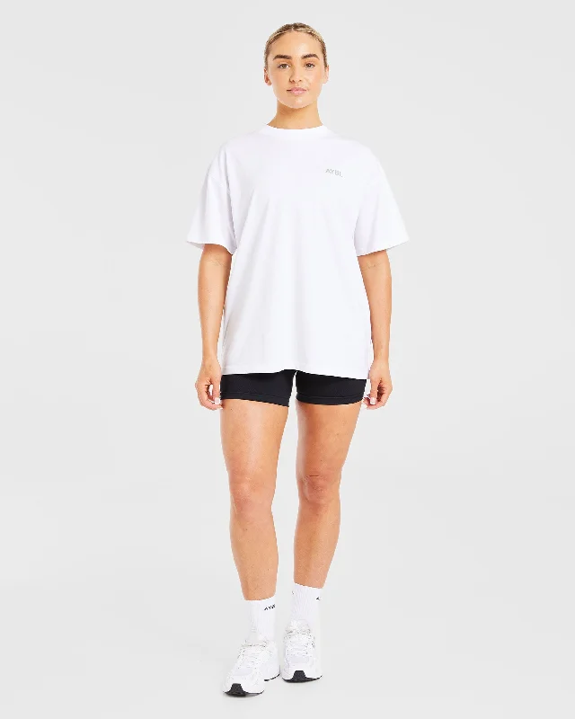 Lift Graphic Oversized T Shirt - White