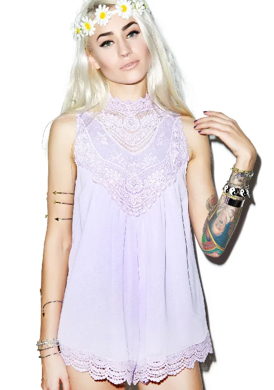 Lilac and Lace Playsuit