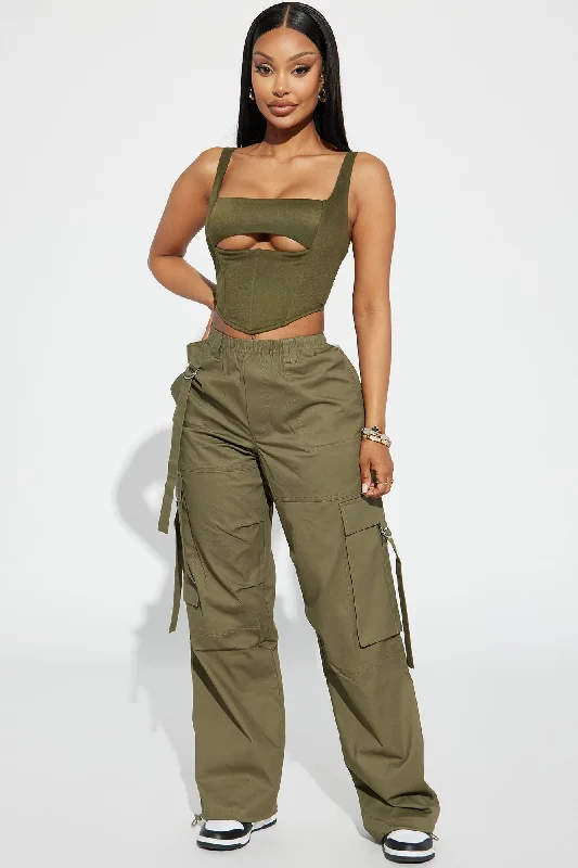 Made For You Oversized Jogger - Olive