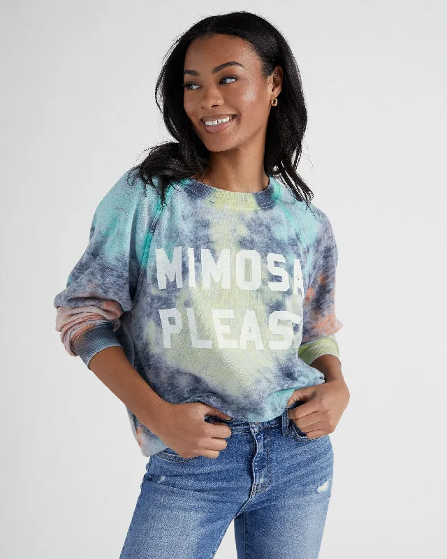 Mimosa Please Long Sleeve Graphic