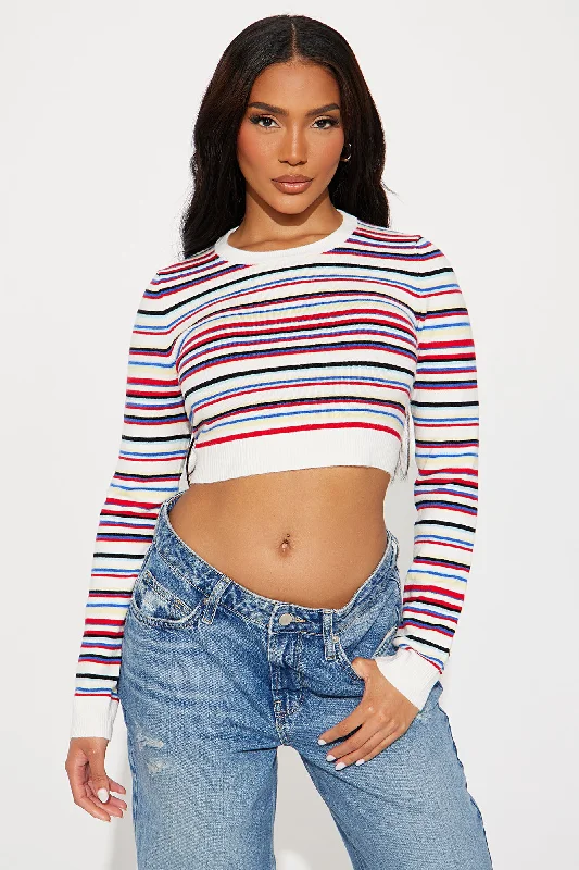 Miss Americana Striped Sweater - Multi Color