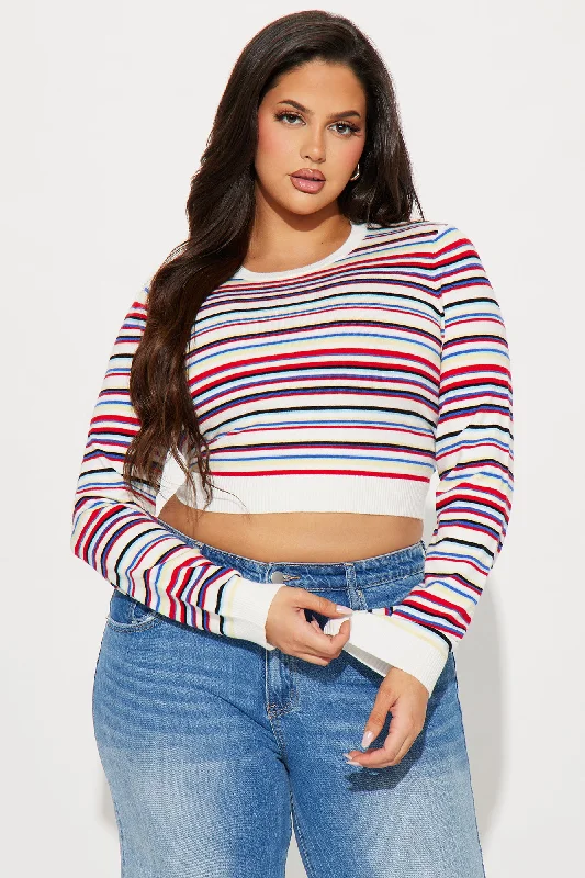 Miss Americana Striped Sweater - Multi Color