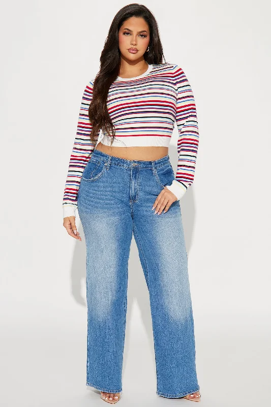 Miss Americana Striped Sweater - Multi Color