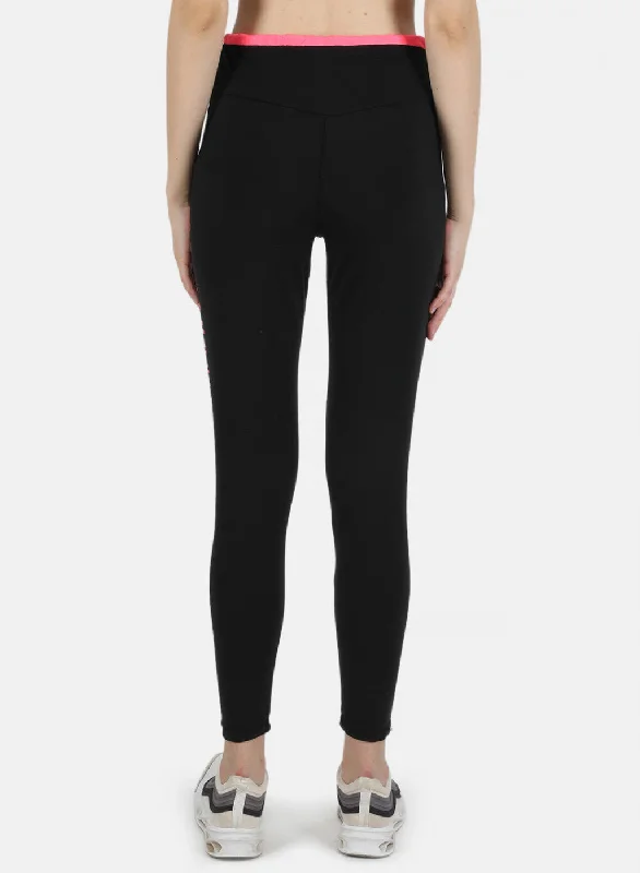 Women Black Printed Jegging