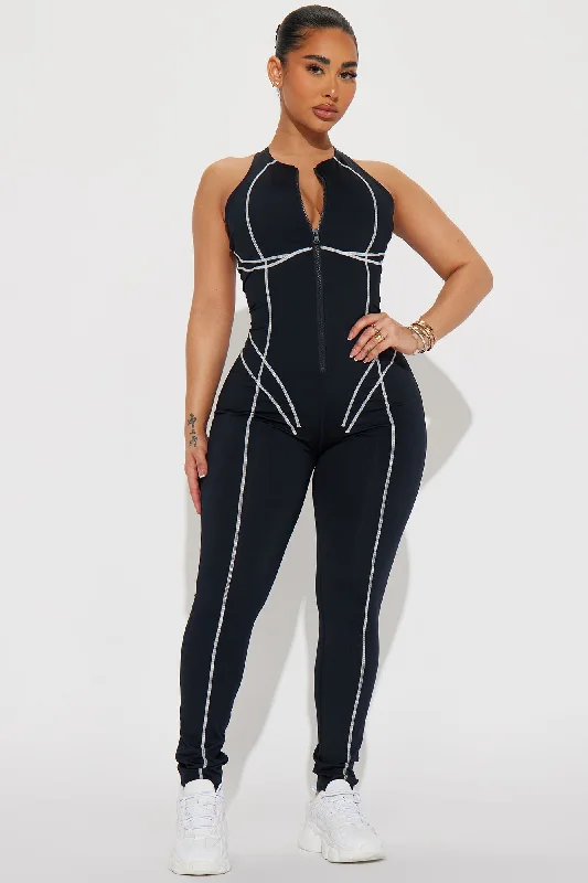 Motivate Elevate Jumpsuit - Black