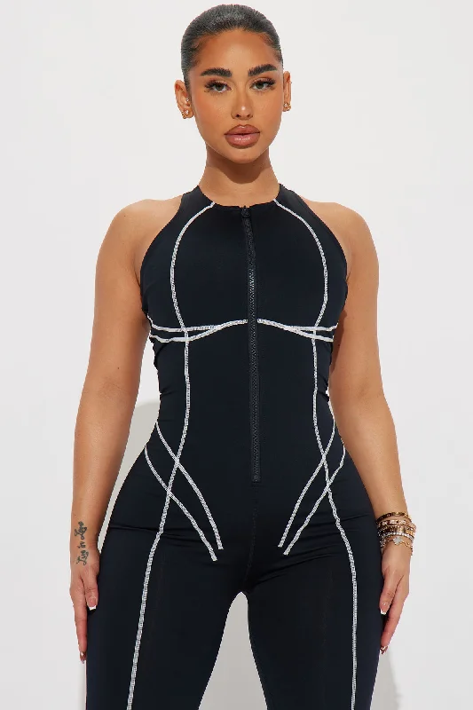 Motivate Elevate Jumpsuit - Black