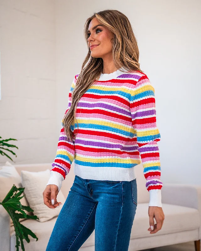 True Love Rainbow Sweater FINAL SALE