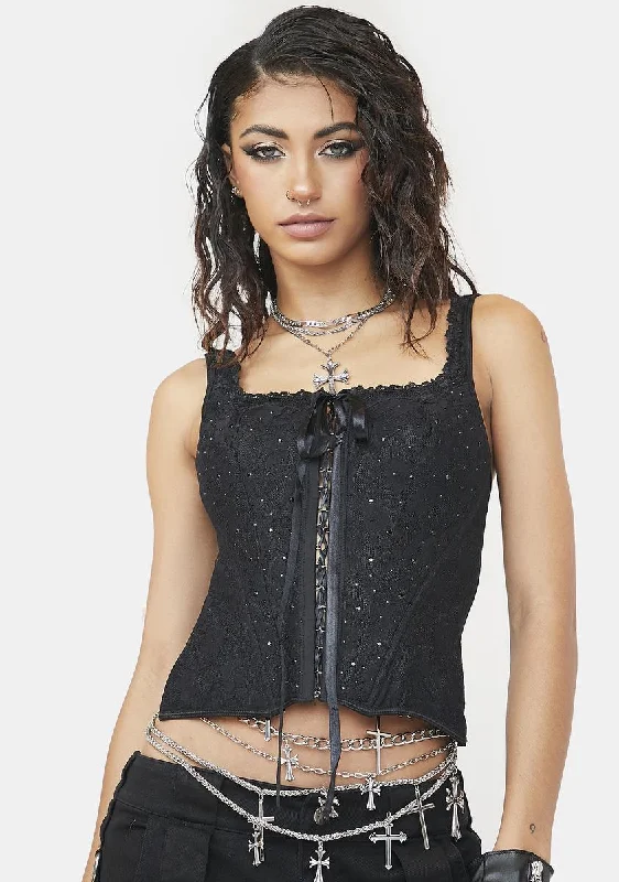 Night Touch Me Once Bustier Top