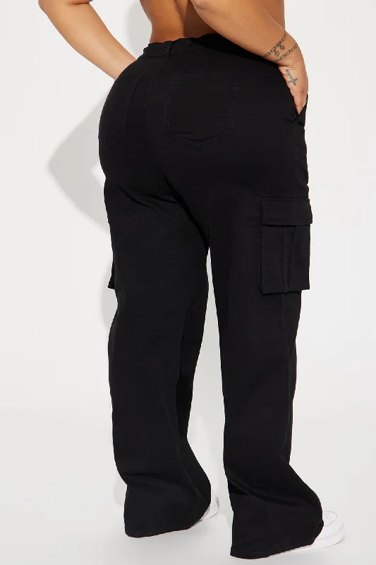 Out For The Day Cargo Pant - Black