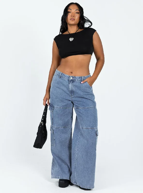 Pasadena Crop Top Black