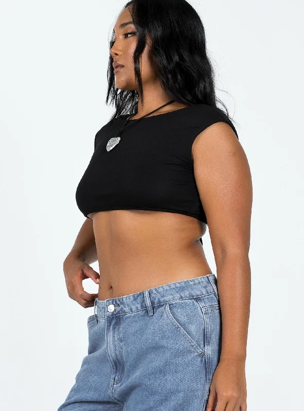 Pasadena Crop Top Black