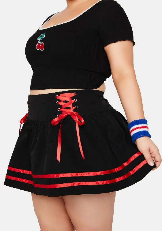 Plus Race With The Devil Mini Skirt