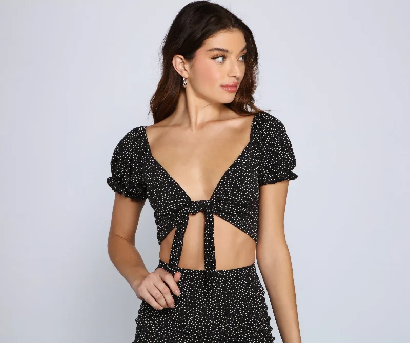 Polka Dot Perfection Crop Top