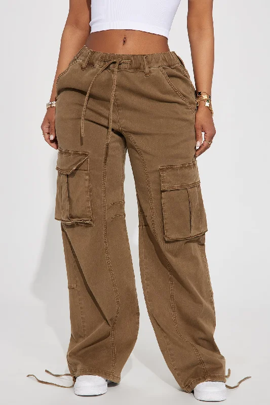 Portland Washed Cargo Pant - Brown