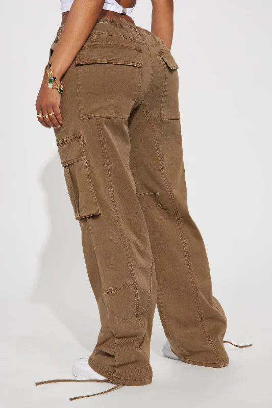 Portland Washed Cargo Pant - Brown