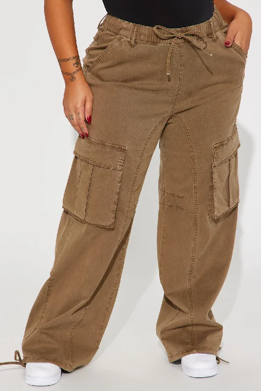 Portland Washed Cargo Pant - Brown