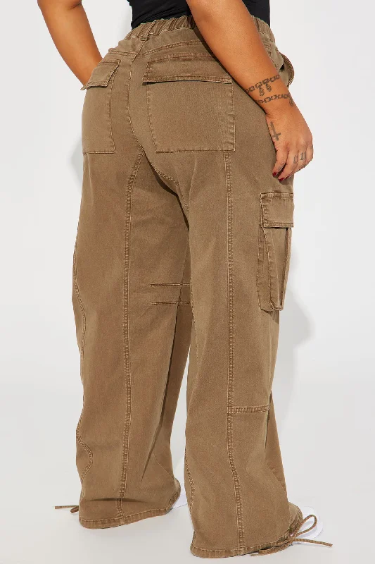 Portland Washed Cargo Pant - Brown