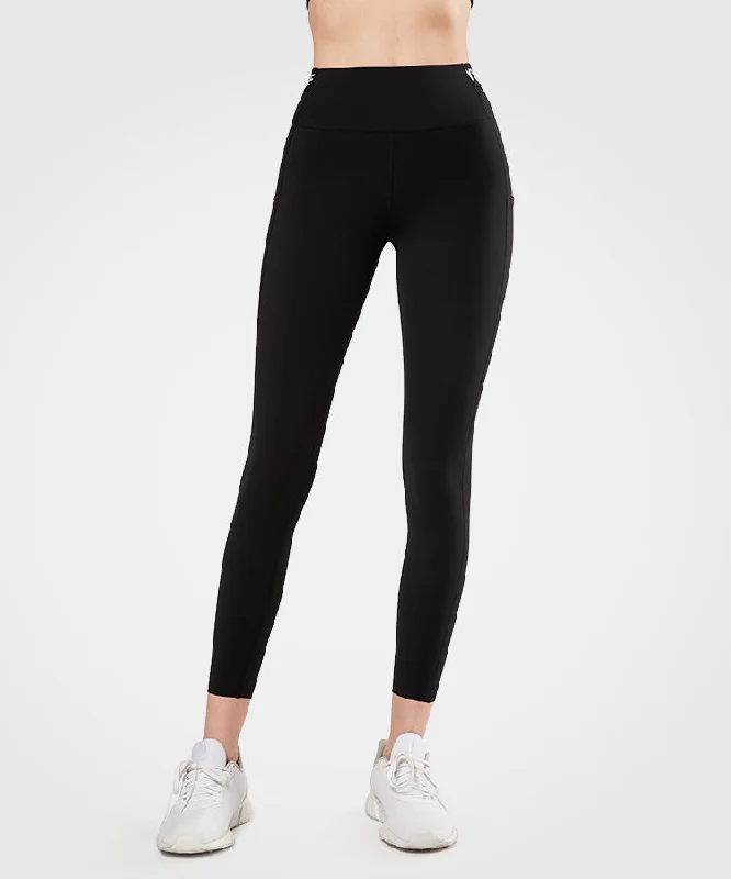 Power High Waist Logo Pockets Running Leggings | Women's High Support Leggings