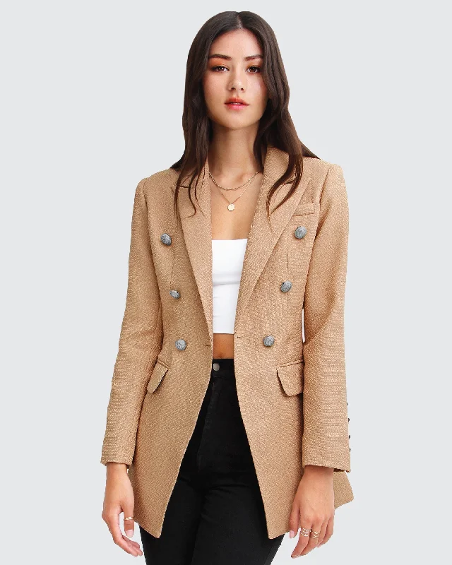 Princess Polina Textured Weave Blazer