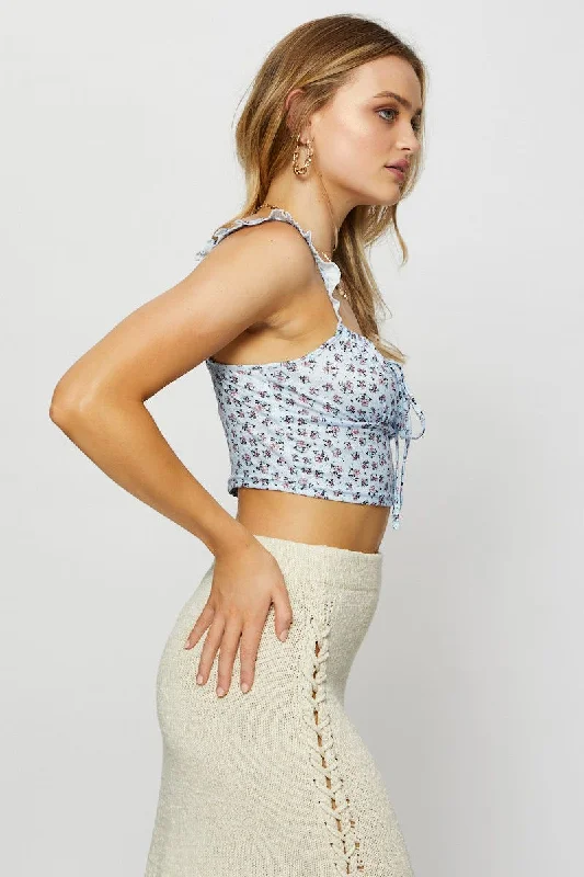 Print Crop Top