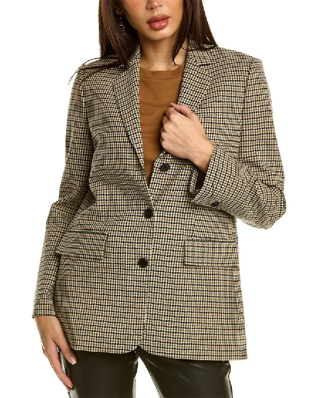 Rebecca Taylor 3-Button Wool-Blend Blazer