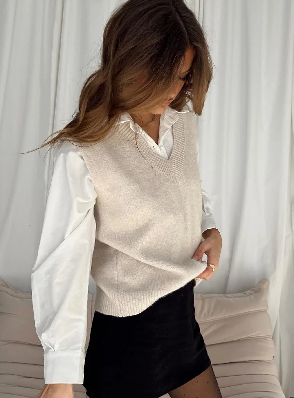 Lexie Sweater Vest Cream