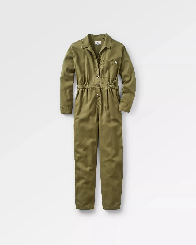 Resonate Boiler Suit - Khaki Green