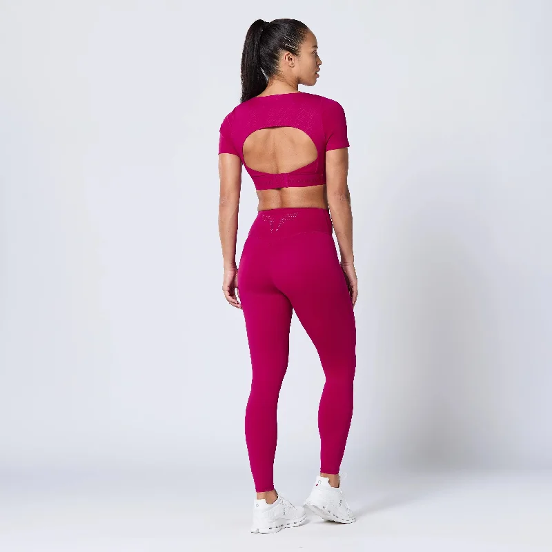 Run The City Leggings 27"" 2.0 - Cerise