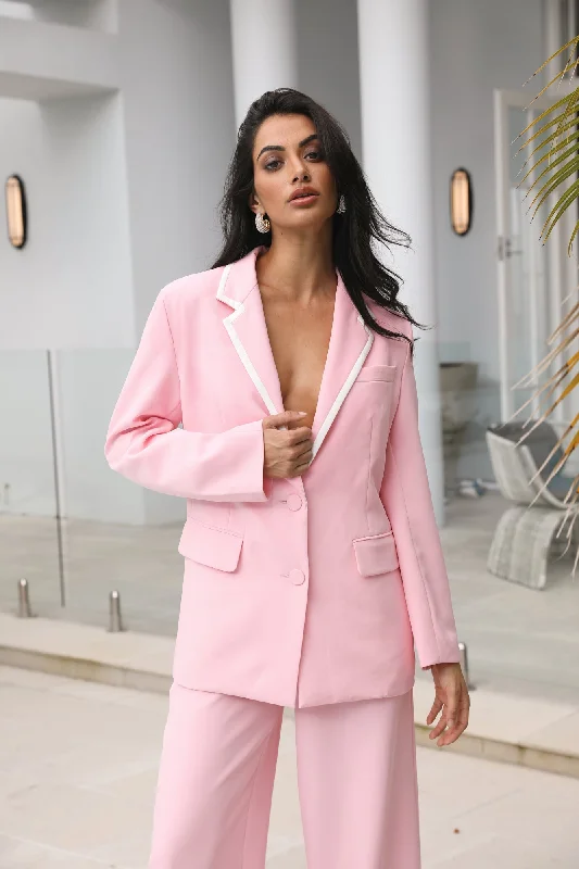 RUNAWAY Francesca Blazer Pink