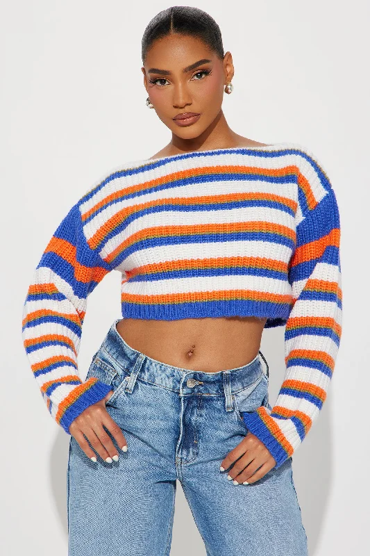 Sunday Best Striped Sweater - Blue/combo