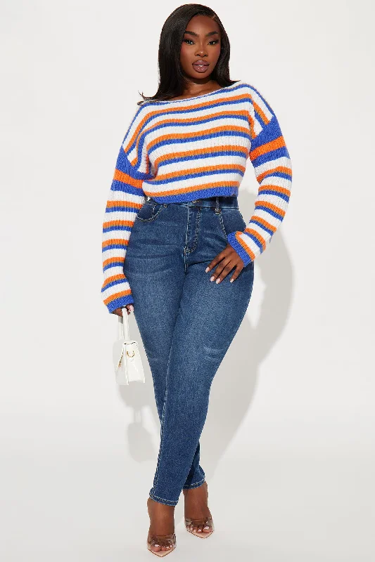 Sunday Best Striped Sweater - Blue/combo