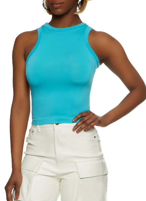 Seamless Crew Neck Tank Top